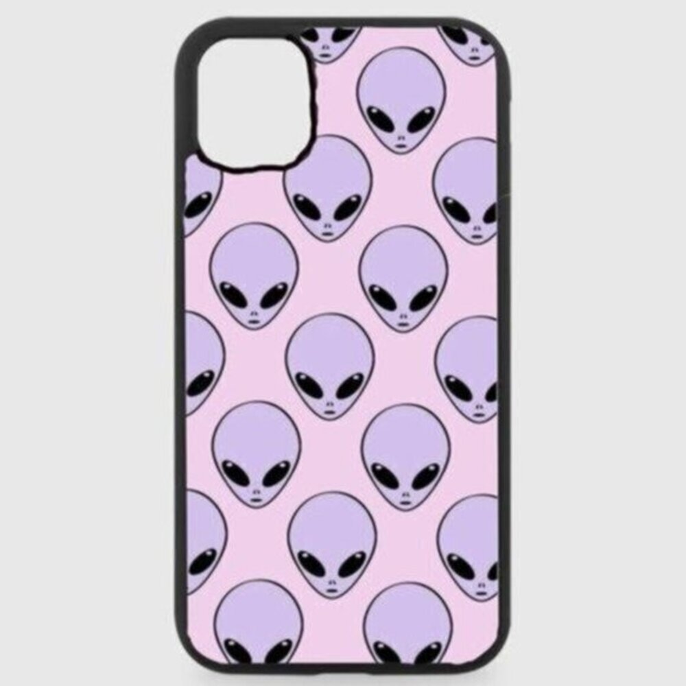 pink alien phone case
